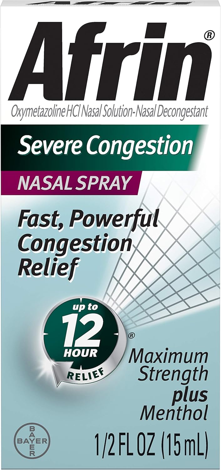 Afrin Severe Congestion Nasal Spray 15 mL Pack of 9 - Image 1