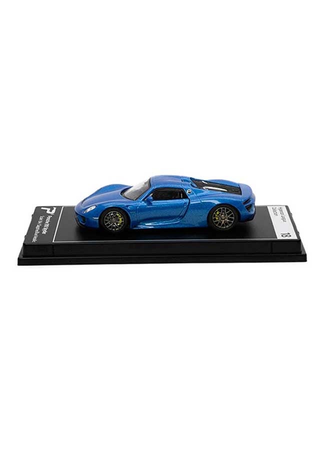 PosterCars - 1:64 Scale Porsche 918 Spyder (Sapphire Blue Metallic) Hypercar League Collection, Diecast Models - Image 2