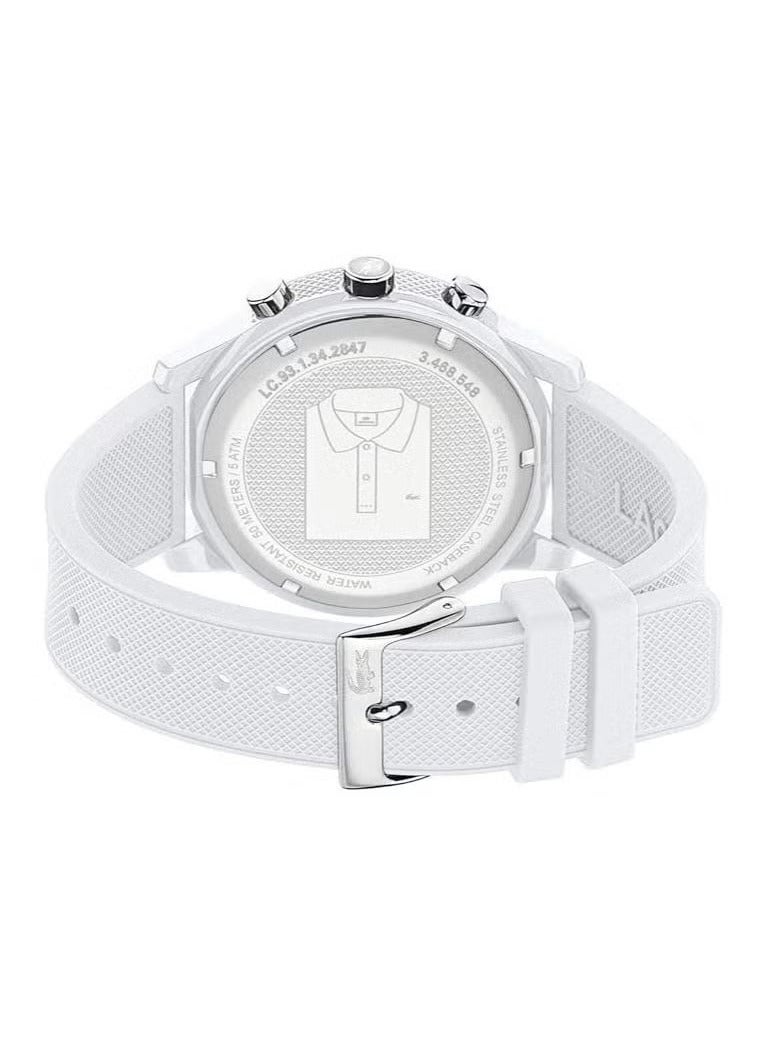 لاكوست موديل 2010974 – ساعة رياضية أنيقة بقرص أبيض وسوار سيليكون مريح - Image 3