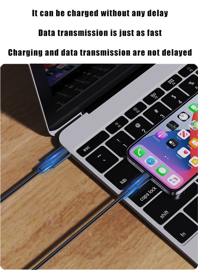 SYOSI - USB Charging Adapter Cable Kit,USB Charging Cable Storage Box Conversion Set USB A & Type-C to Male Micro/Type-C/Lightning, Data Transfer, Card Storage, Tray Eject Pin - Image 1