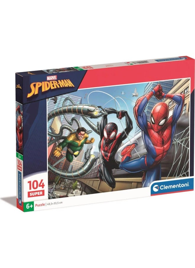 Clementoni Clementoni Marvel Spiderman Super Color Jigsaw Puzzle (104 Pieces)  - Image 1
