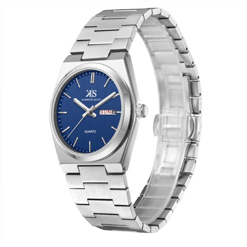 كينيث سكوت ساعة يد رجالية من الستانلس ستيل بعقارب - -  مم - Image 2