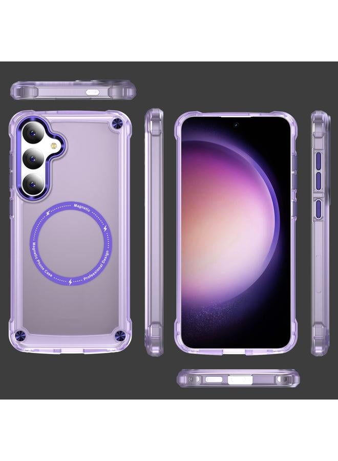 اس-توب جراب لهاتف Samsung Galaxy S24 5G مصنوع من مادة TPU + PC MagSafe المغناطيسية - Image 2