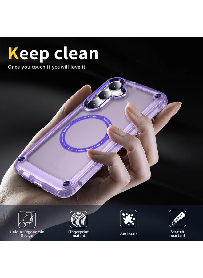 اس-توب جراب لهاتف Samsung Galaxy S24 5G مصنوع من مادة TPU + PC MagSafe المغناطيسية - Image 5