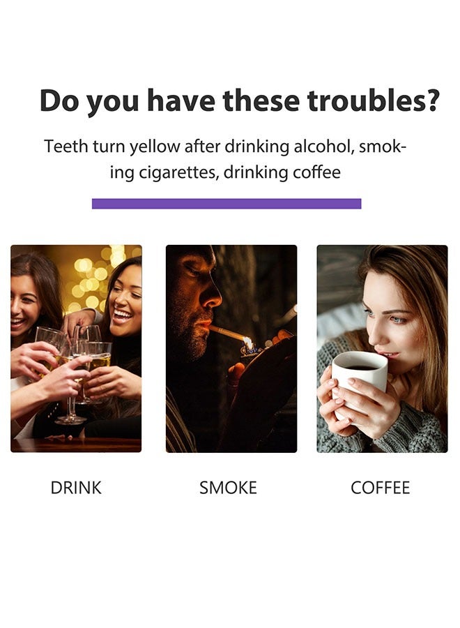 EELHOE Purple Toothpaste for Teeth Whitening, Colour Corrector Purple Toothpaste Whitening,Tooth Stain Removal,Teeth Whitener Booster, Purple Toothpaste，Tooth Colour Corrector,Reduce Yellowing - Image 5