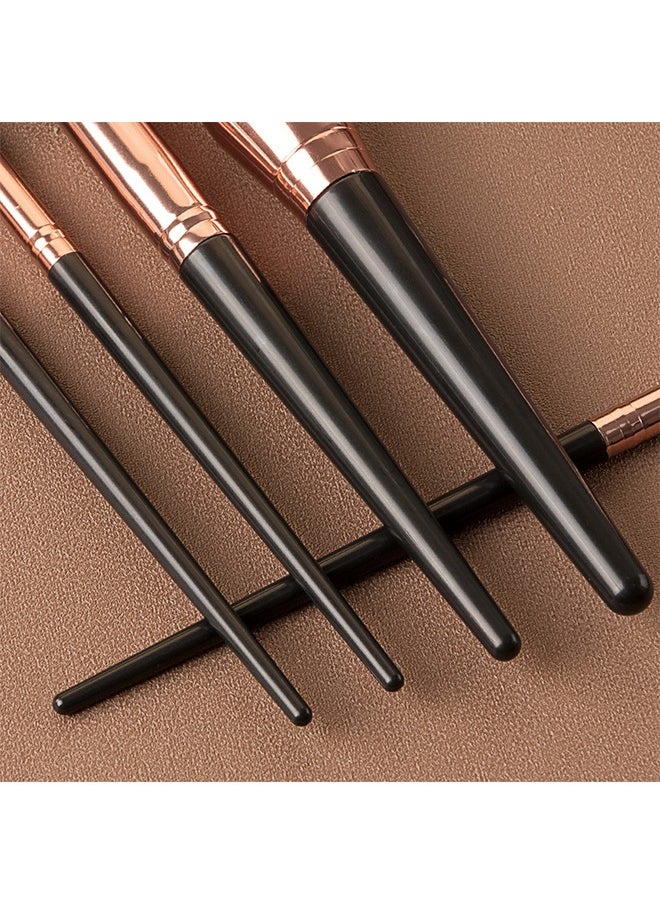 Julystar Makeup Brushes Set Eyeshadow Brush High Quality Wood Super Soft Bristles Handle Thickened Aluminum Tube Makeup Powder Foundation Highlighter Concealer Blending Eyebrow Line Spool Set Green 15pcs  - Image 5