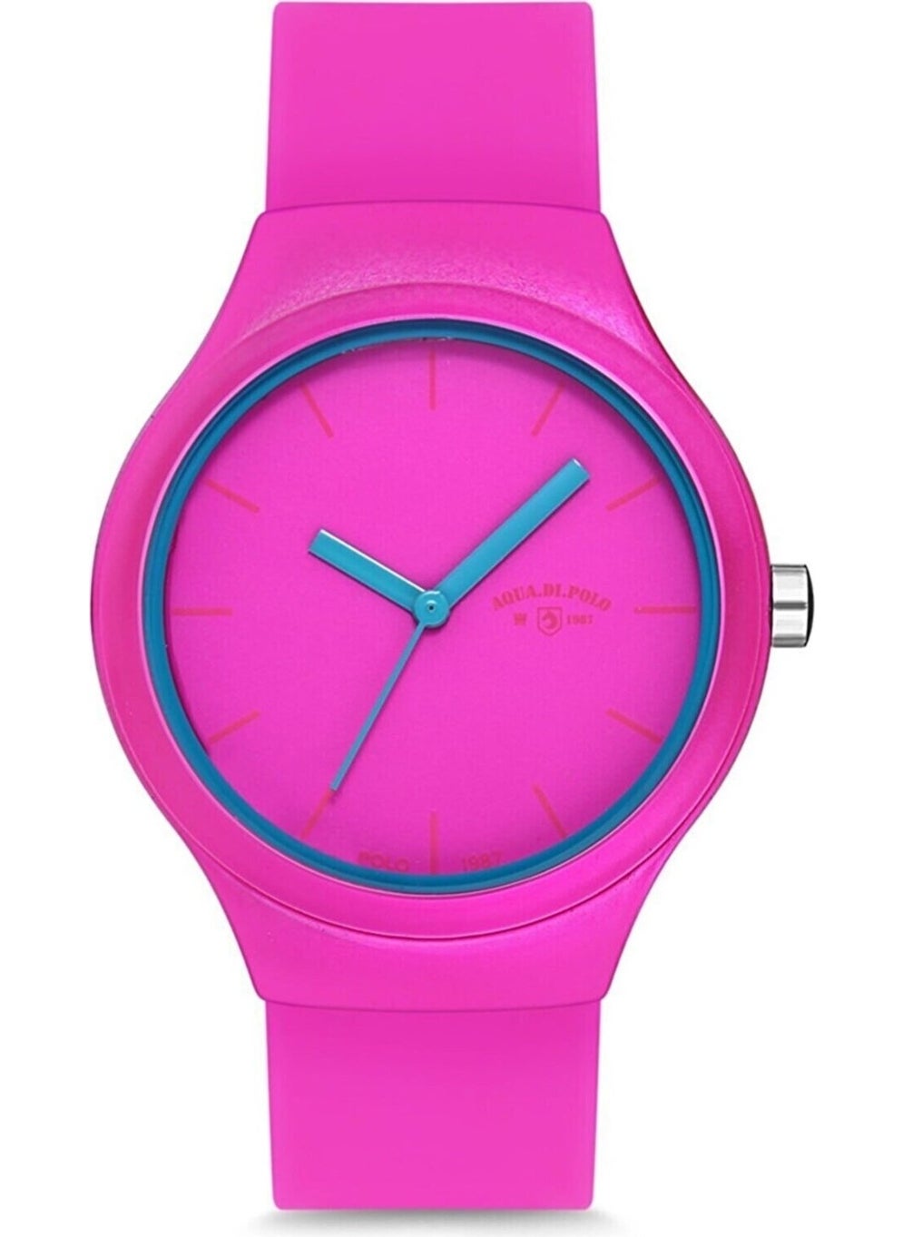 Aqua Di Polo 1987 Aqua di Polo Women's Fuchsia Analog Wristwatch with Silicone Strap A9651  - Image 1