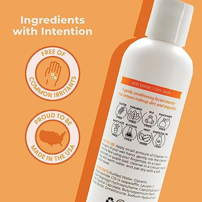 Cleure Lotion Cleanser for Dry Sensitive Skin, Free of Fragrance, Gluten, Paraben, Salicylate and Non Comedogenic (8 oz, 1 Pack) - Image 3