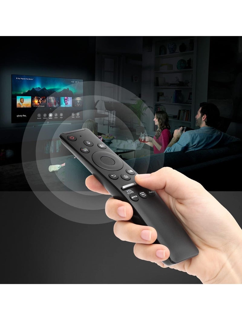 Universal Voice Remote Control for Samsung Smart TV LED QLED 4K 8K UHD Crystal Frame HDR Curved Smart TVs, with Shortcut Buttons for Netflix, Prime Video,