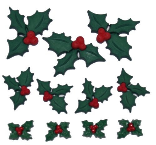 Dress It Up 2478 Holly Jolly Christmas Embellishment, Green - Image 3