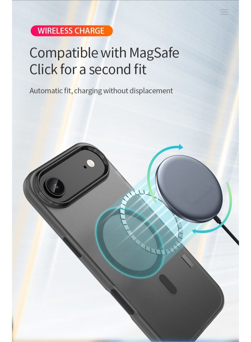 iPhone 17 Air MagSafe Case Magnetic Back Cover,Anti-Yellow Shockproof Back Cover,Slim Phone Cover with Strong Magnet for Apple 17 Air (2025) - view 2