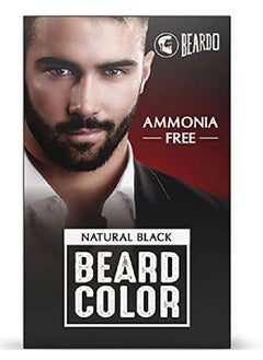 Beard Color For Men Natural Black | Long Lasting | No Ammonia | Easy To Apply | No Stain Formula | Skin Friendly | 30 Ml Color Developer 30 Ml Creme Colorant