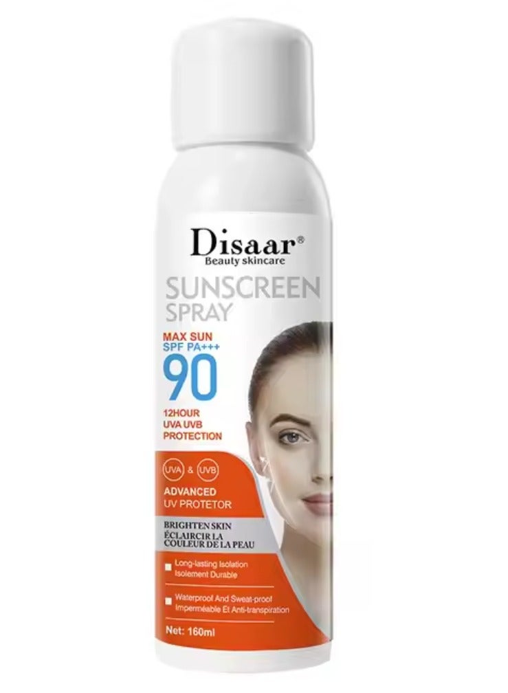 Disaar Two Pieces Of Sunscreen Spray Max Sun Spf 90 Advanced UV Protetor 2X160ml - Image 2