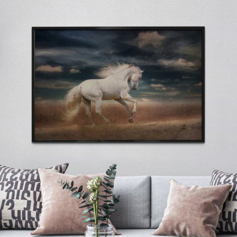 Marktna Modern design canvas painting with a hollow frame, size (70×50), one piece - Image 1