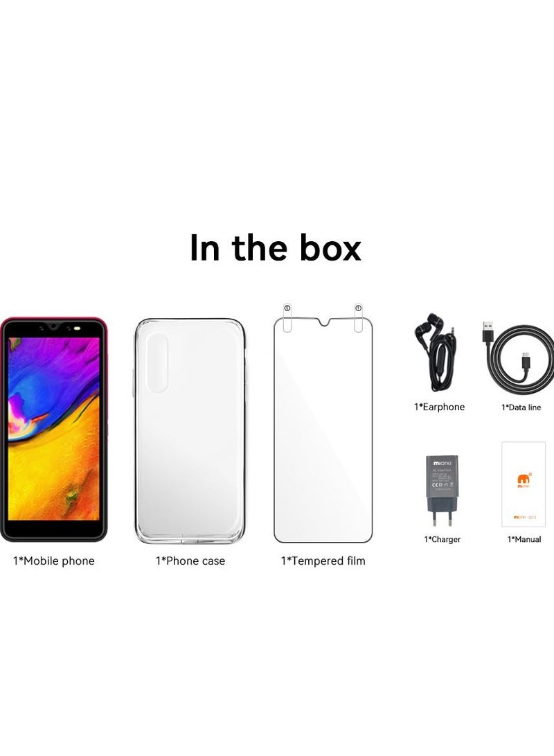 هاتف Mione Q10 المحمول، هاتف ذكي مفتوح بنظام أندرويد عالي الدقة مقاس 5.5 بوصة، ثنائي الشريحة، 2 جيجا بايت رام + 8 جيجا بايت روم، هاتف محمول رباعي النواة، كاميرا واضحة بدقة 2 ميجا بكسل + 5 ميجا بكسل