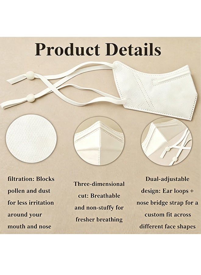 GD 40 Pcs Disposable Nose Cover Mask with Adjustable Ear Loops - 3D Half Face Nose Guard - Lightweight Breathable Nasal Protection for Cycling, Air Conditioning Room, Outdoor Sports (4 Colors) - Image 3