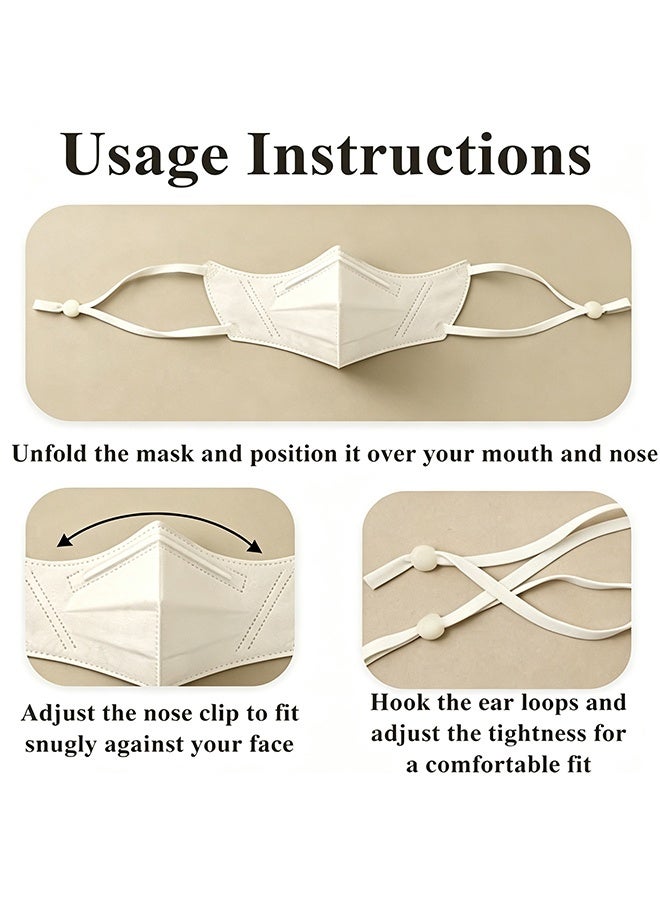 GD 40 Pcs Disposable Nose Cover Mask with Adjustable Ear Loops - 3D Half Face Nose Guard - Lightweight Breathable Nasal Protection for Cycling, Air Conditioning Room, Outdoor Sports (4 Colors) - Image 4