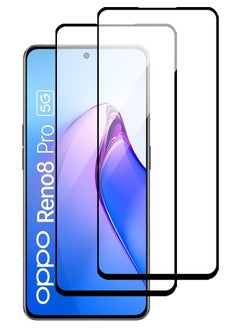 Theodor مجموعة من 2 واقي شاشة من الزجاج المقوى بصلابة 9H لهاتف Oppo Reno 8 Pro  - Image 1