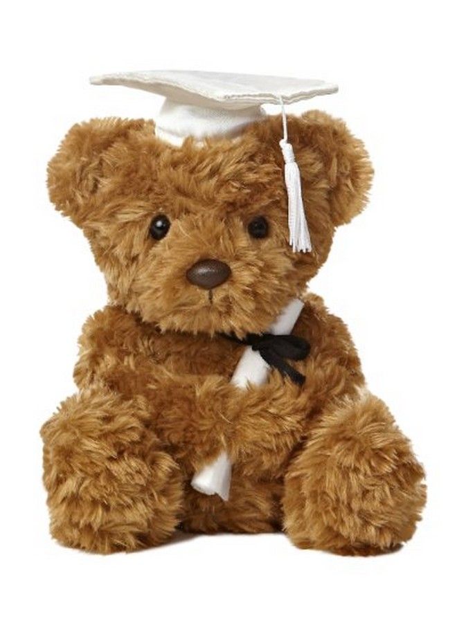 Aurora World Graduation 8.5" Wagner Bear Graduation White Cap Plush Brown - Image 1