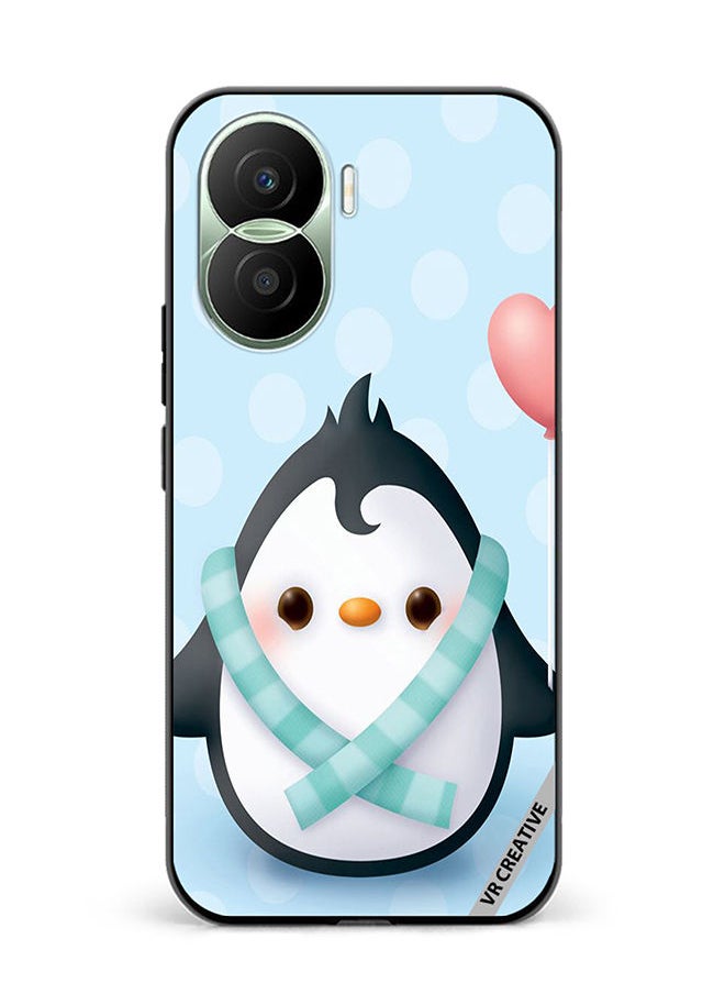 VR CREATIVE Protective Case Cover For Honor Play7T Pro Baby Penguin Design Multicolour  - Image 1