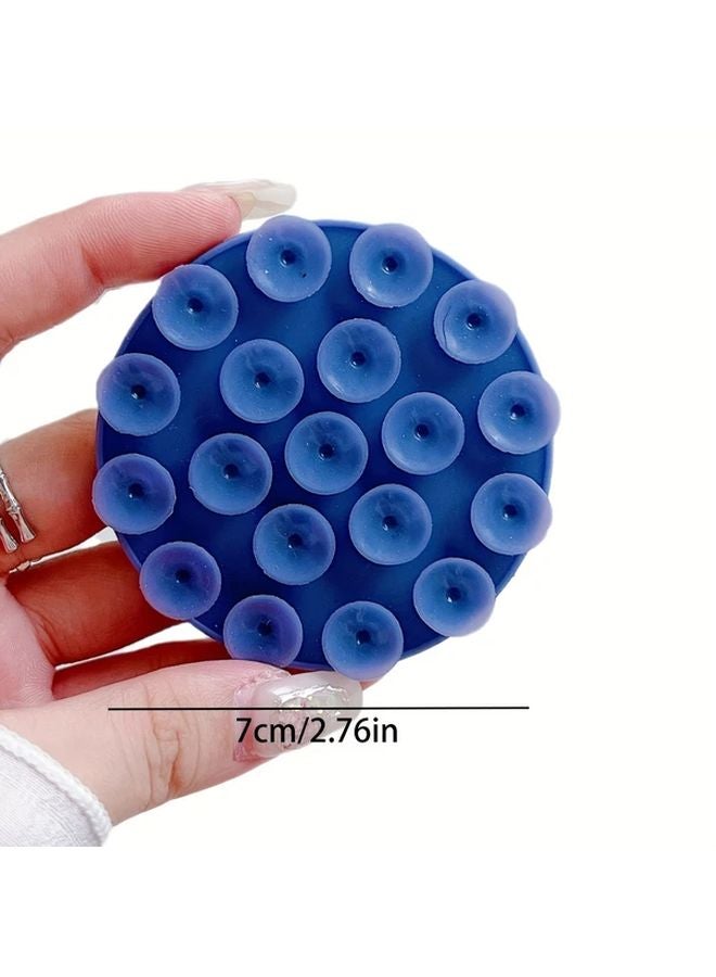 Orange Round Phone Holder with 19 Suction Cups Strong Adhesive Non Slip Stand - Image 3