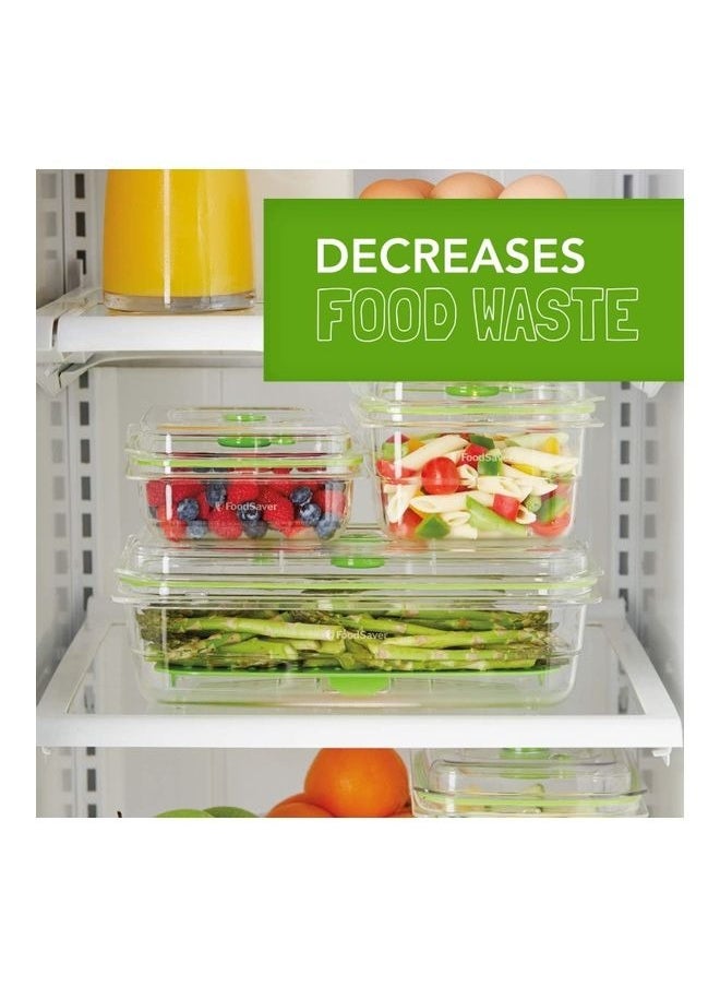 FoodSaver Fresh Food Vacuum Sealer System with Food Storage Container and 5 Storage Bags, FFS010 Black/Grey/Green  - Image 2