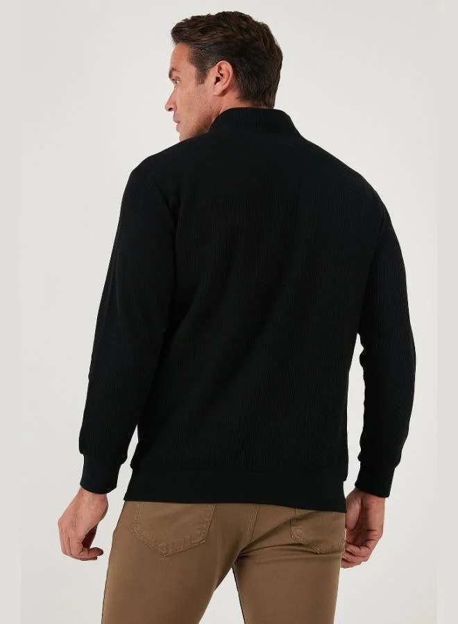 Buratti  Buratti Cotton Regular Fit Half Zipper Stand Collar 2-Pack Sweat Men's SWEAT 5905716S2 for Men | Best Price UAE