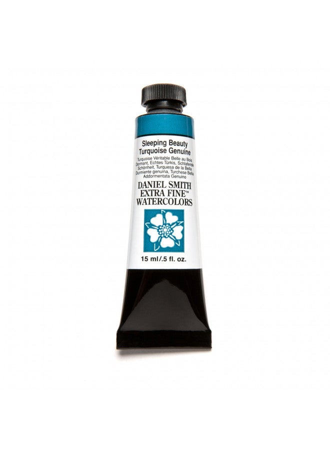 DANIEL SMITH Extra Fine Watercolor 15ml Paint Tube, Sleeping Beauty Turquoise Genuine (284600150), 0.5 Fl Oz (Pack of 1) - Image 3