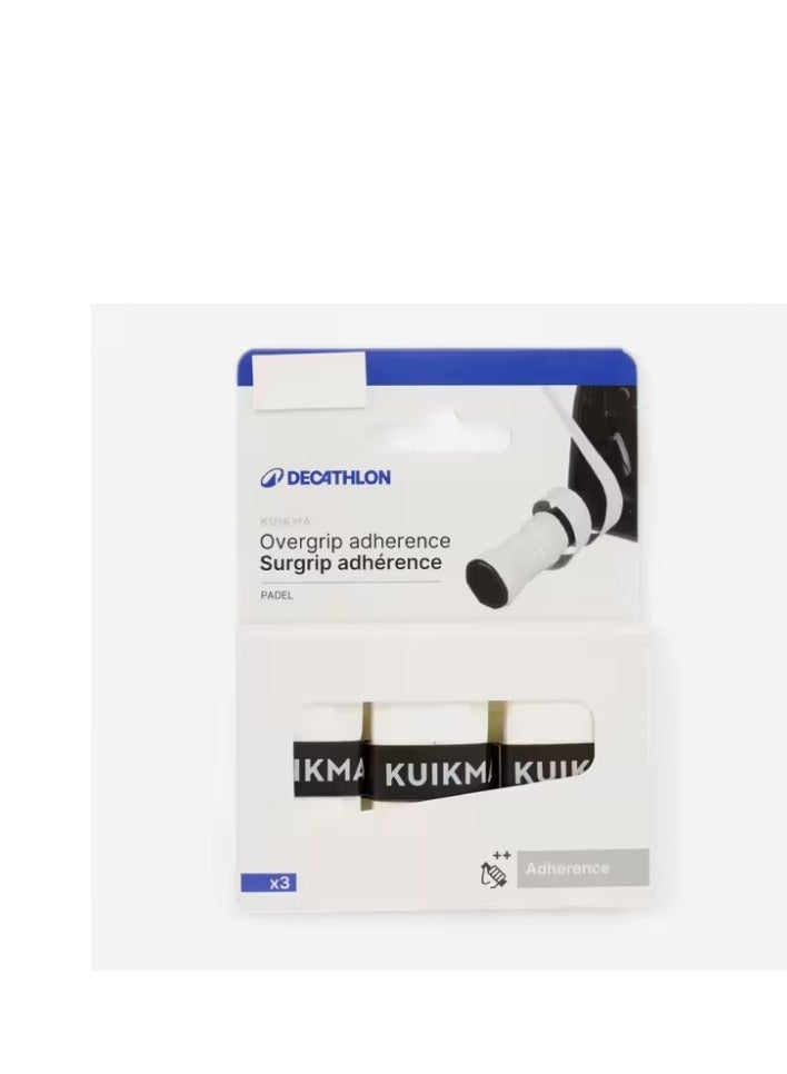 KUIKMA Padel Overgrip Tacky – White – High-Absorption, Non-Slip Grip Tape for Superior Control and Comfort