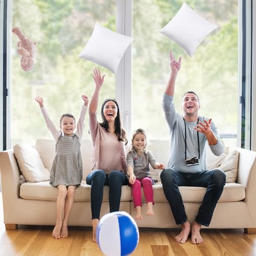 Utopia Bedding Throw Pillows Insert (Pack of 2, White) - 14 x 14 Inches Bed and Couch Pillows - Indoor Decorative Pillow - Image 5