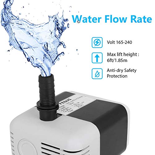 FEDUS 18 Watt Submersible Water Pump for Cooler, Aquarium, Pond, Fountain - Desert Cooler Motor, Water Lifting Pump - Image 2
