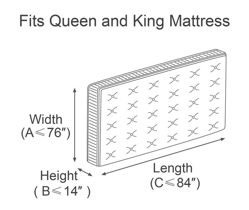ComfortHome Mattress Bag for Moving and Storage, 4 Mil Extra Thick, Queen and King Size, 2 Pack - Image 2