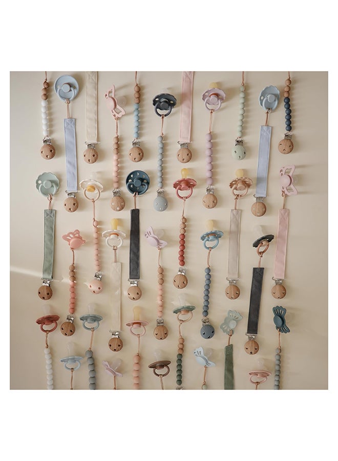 FRIGG Rope Latex Baby Pacifier 0-6M 2-Pack Honey Gold/Portobello - Size 1 - Image 5