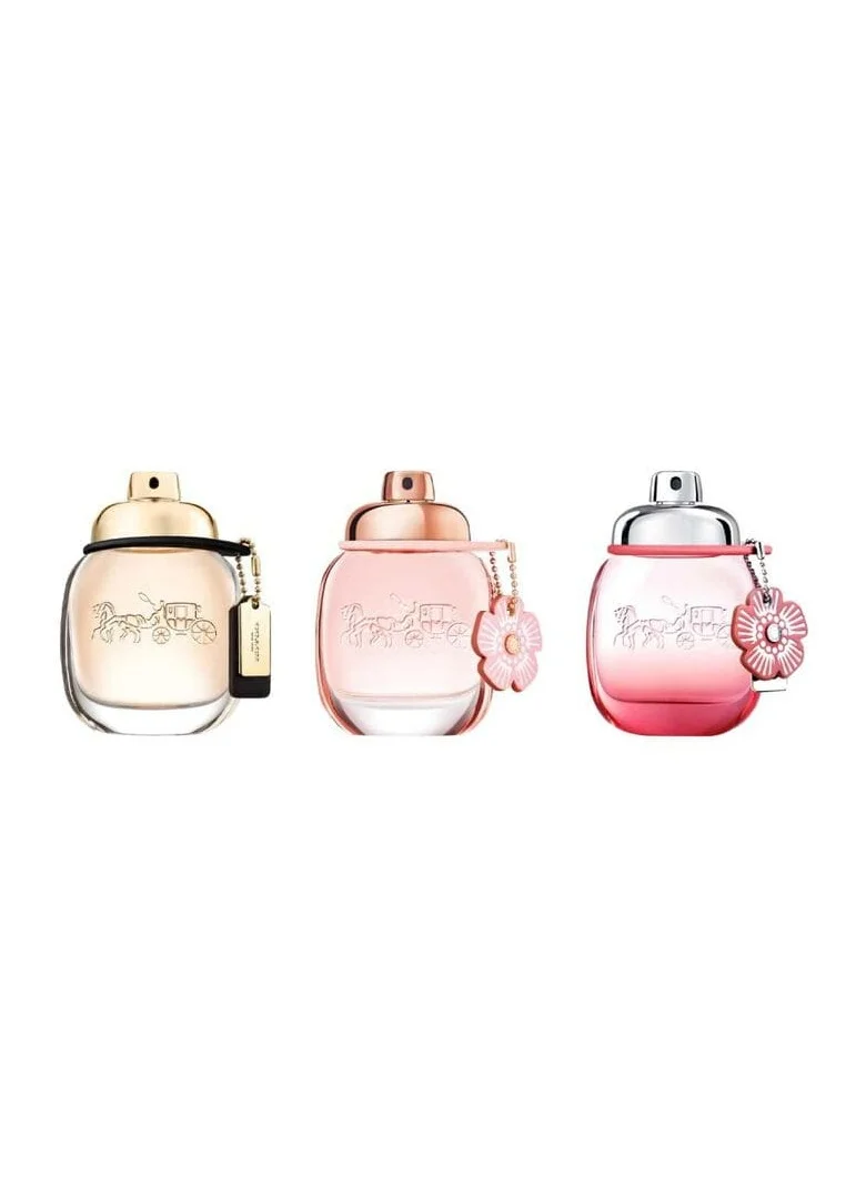 كوتش Coach Trio Set (Coach Eau De Parfum + Flow + Blush)