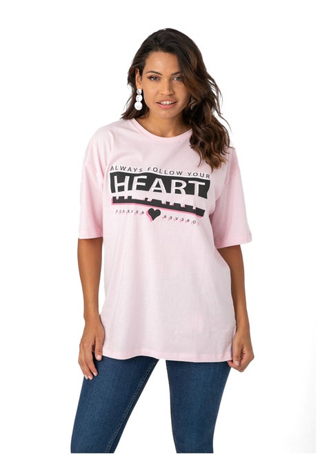 Oversize Top With Front Print