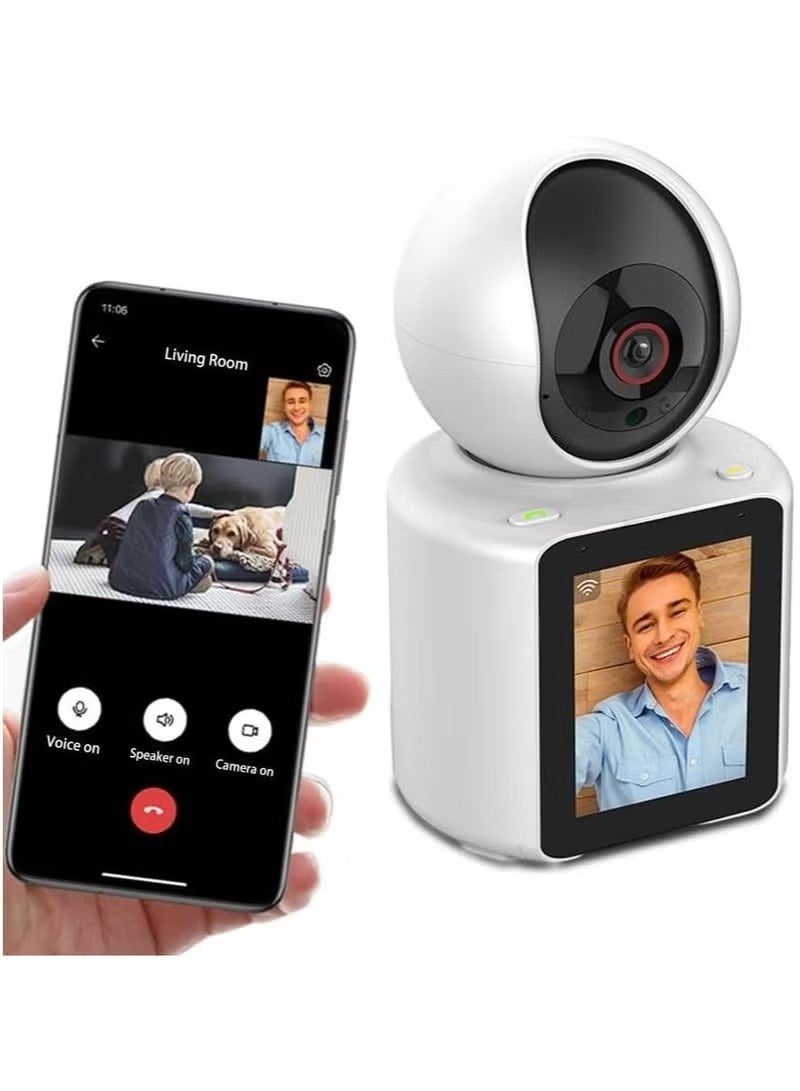 Full HD Camera with AI Auto Tracking & HD Display. camera, camera for home, baby monitor, Ideal Baby Monitor/Pet Camera. Smart Wifi Camera with Night Vision, Motion Detection, Two-Way Video Calling