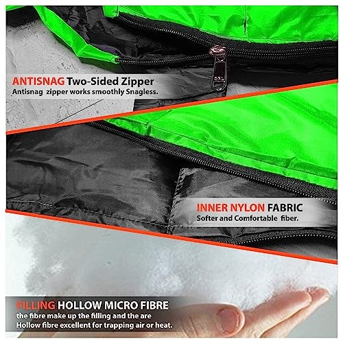 RhinoKraft Camping Sleeping Bag - 3 Season Warm & Cool Weather - Summer, Spring, Winter, Lightweight, for Adults & Kids - Camping Gear Equipment, Traveling and Outdoors - Image 3