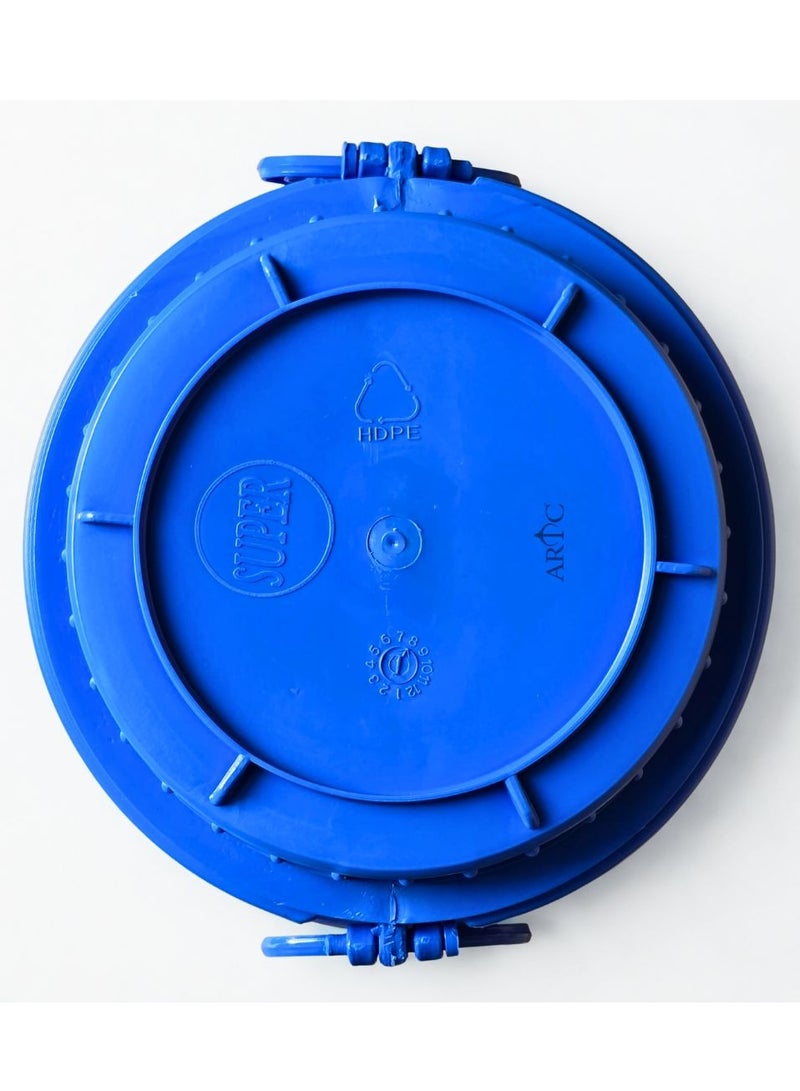 ARTC 20L Premium HDPE Blue Plastic Storage Barrel, Round Jerrycan with Double Lid & Handle | Heavy Duty Airtight Leakproof Food Grade & Chemical Safe Drum for Perfume Oil Oud Food Water Chemical Liquid Dry Goods | Pure High-Quality Material Reusable Industrial Container for Shipping Companies Factories Shops Warehouses - Image 5