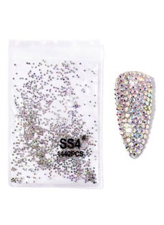 2880Pcs Ss4 1.5Mm Crystals Ab Nail Rhinestones Round Flatback Nail Art Glass Gems Beads Stones For Nails Decoration Jewels Accessories Crafts Eye Makeup Clothes Shoes (2880Pcs Ss4) - pzsku/Z070742422B9B8EB084C4Z/45/_/1683025500/384eb6d4-69f9-4c7e-81e2-806970b30b36