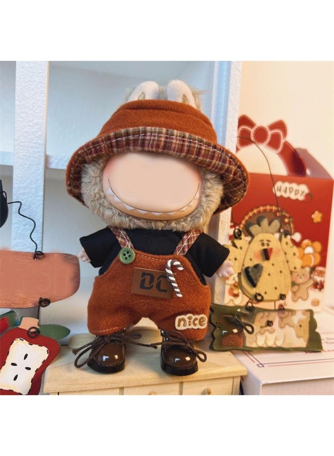 6.7 inches (17 cm) Clothes Set, For Plush Toys, Designer Style, Stylish, Chic Costume, Coordination Set (LBB-004, No Doll , Shoes Not Included)