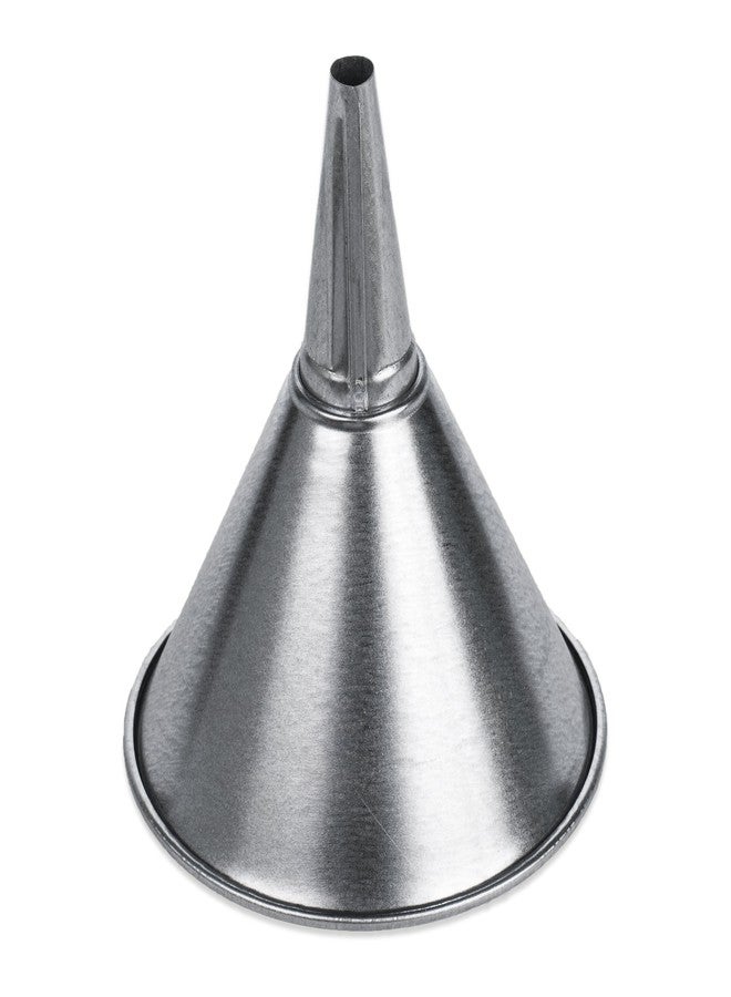 WirthCo 94471 Funnel King 1 quart, 6" Center Spout Funnel with Removable Brass Strainer Screen., Galvanized, General Purpose