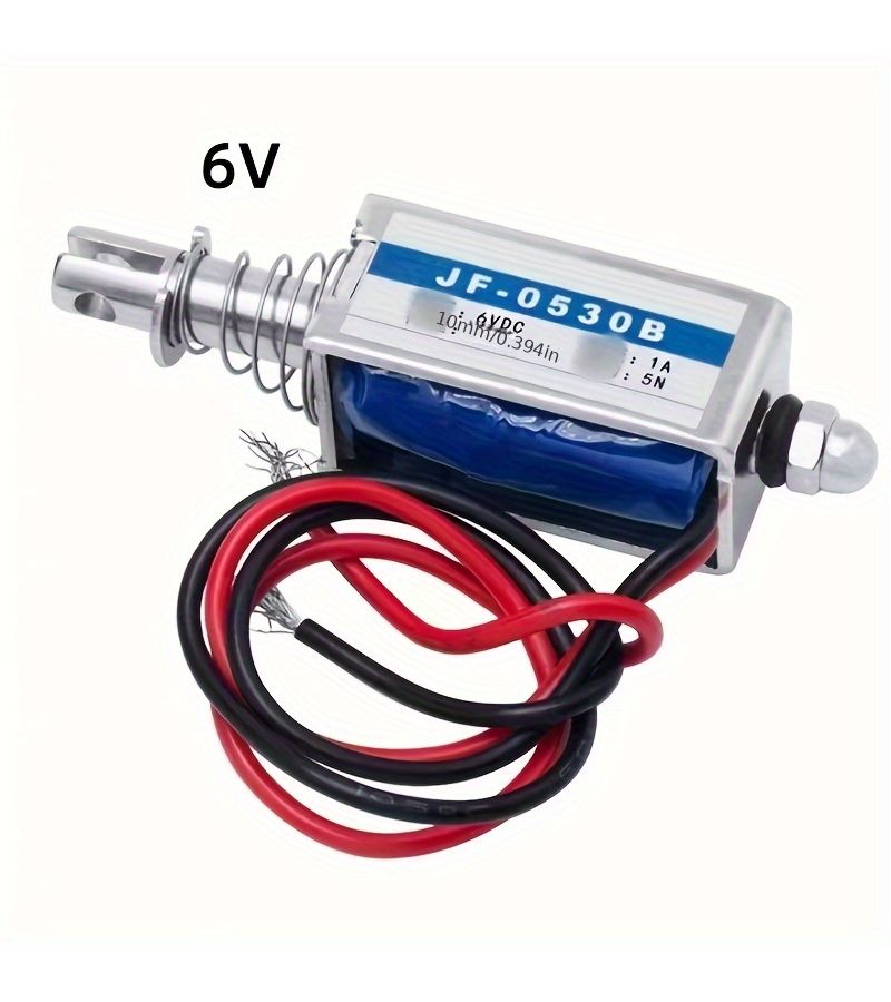 2pcs 12V JF 0530B Linear Solenoid Push Pull 10mm 5N - Image 4