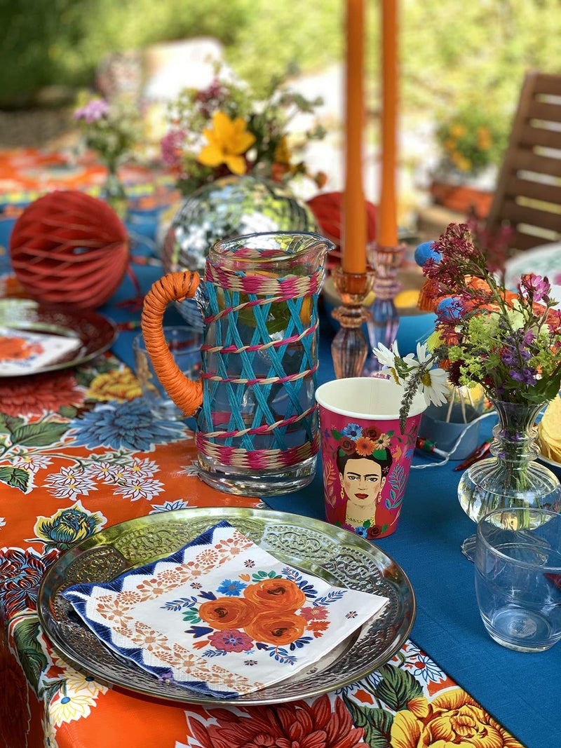 Talking Tables Boho-CNAPKIN Frida Kahlo Napkins | 20 Pack, Paper, Pink - Image 5