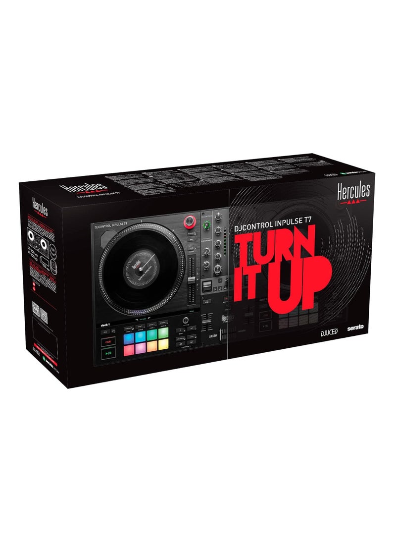 Hercules - Hercules DJControl Inpulse T7 2-Deck Motorized DJ Controller Black - Image 1