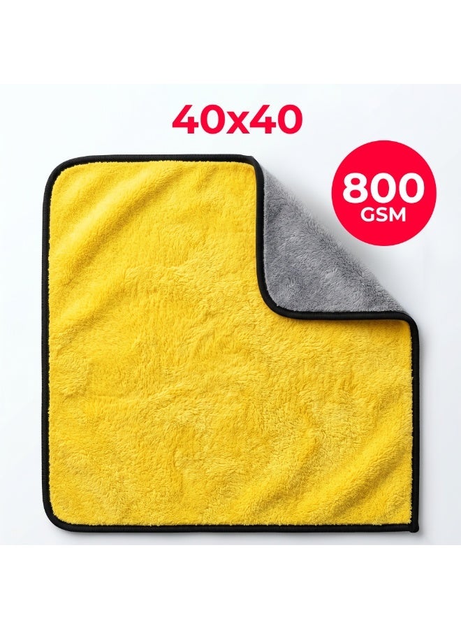 Manful 800 GSM Microfiber Cleaning Cloth 36Pcs – 40 * 40cm Ultra Thick Car Drying Towels, Premium Microfiber Towels for Car Wash, Detailing, Polishing, Scratch-Free - Image 2