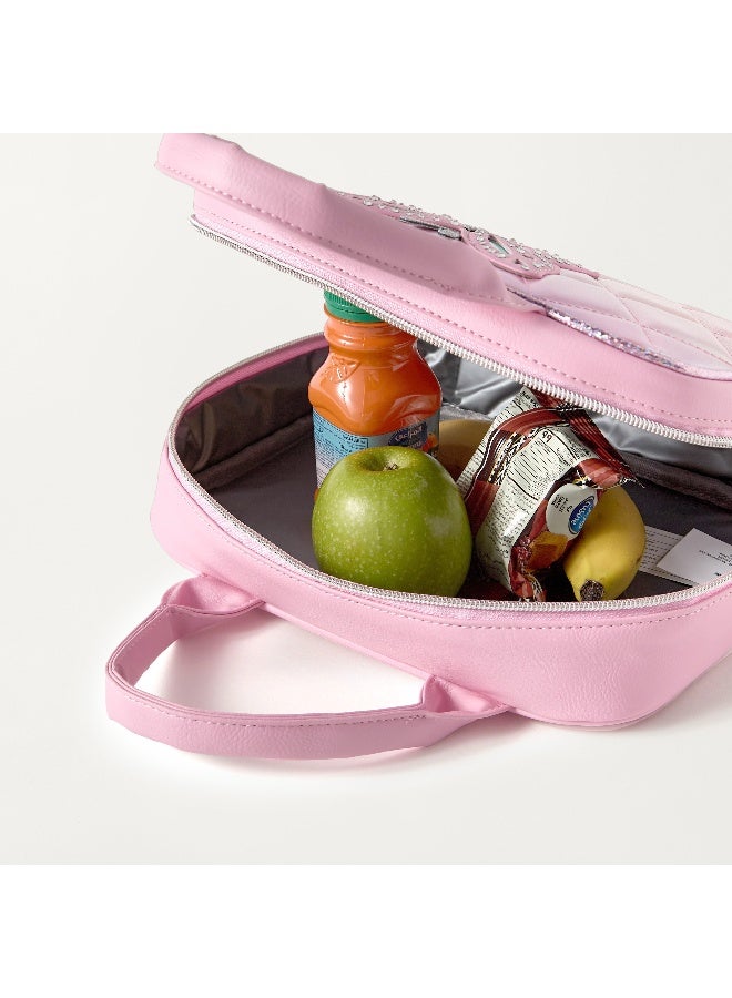 OMG Lunch Bag - Butterfly Diamond - 1Cmprt (Pvc) Pink \ 7.5X10X3.25 - Image 4