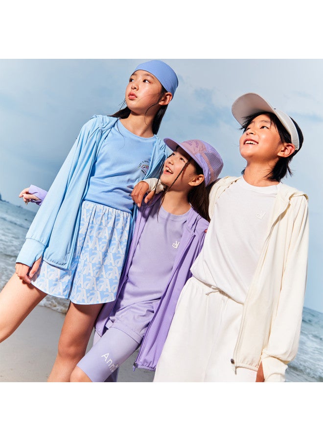 Annil kids' Summer Breathable Stretch Sunscreen Jacket Lightweight Air-conditioning Outerwear - Image 4