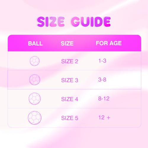 EVERICH TOY EVERICH Kids Soccer Ball Size 3 - Shiny Purple Unicorn Soccer Ball with Pump for Toddlers & Kids - Indoor Outdoor Play Balls Toys - Great Gifts for Children Girls Boys 3 4 5 6 7 8 Years Old - Image 2