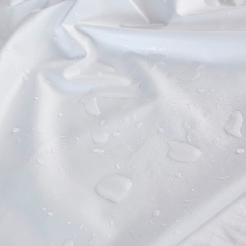 Waterproof Bed Sheet Elastic Fitted Mattress Protector Polyester with TPU Coating Machine Washable - Hypoallergenic Waterproof Cover for Families with Kids Pets or Seniors - Image 2