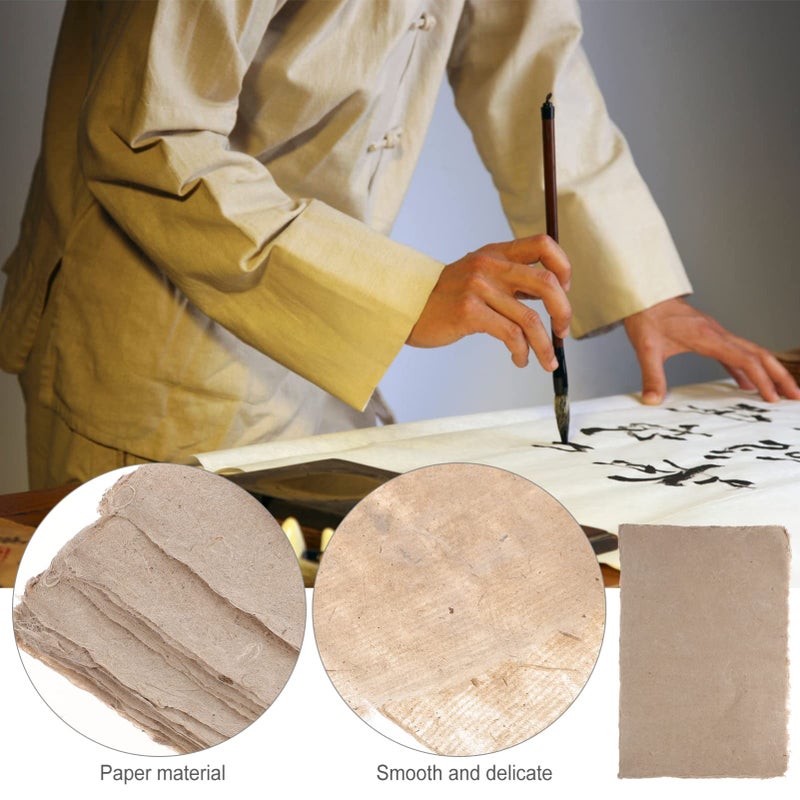 Vintage Rice Paper For Calligraphy 75 Sheets Ink Absorption Xuan Paper 3 Items - Image 3